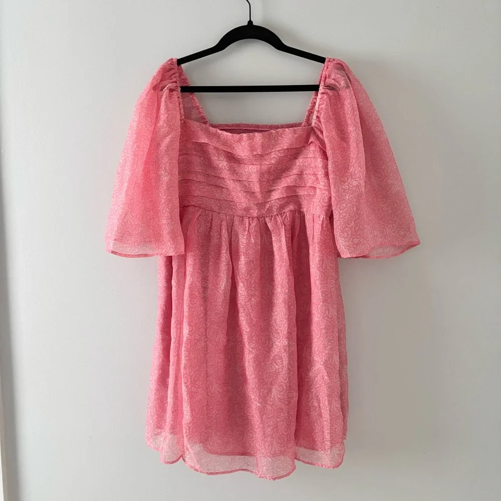 Abercrombie & Fitch Emerson Angel Sleeve Mini Dress Lined Flowy Lightweight - Picture 2 of 5